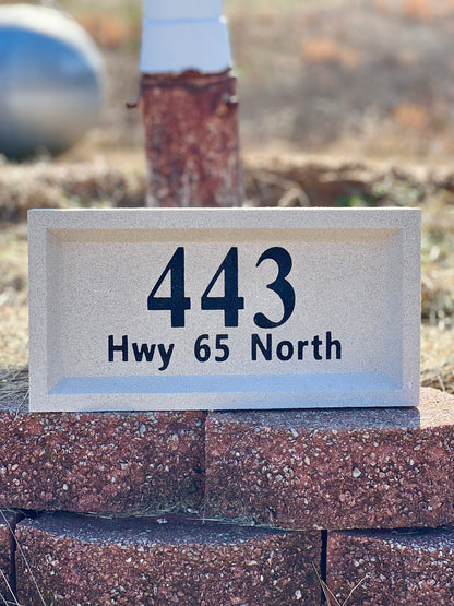 Address block- 8x16