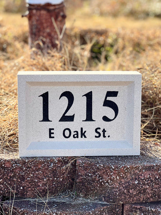 Address block- 9x13